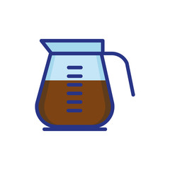 Sticker - coffee in teapot drink isolated icon