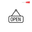 © Mussyayin - Open Icon Sign Design Illustration