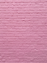 Pink Painted Brick Wall