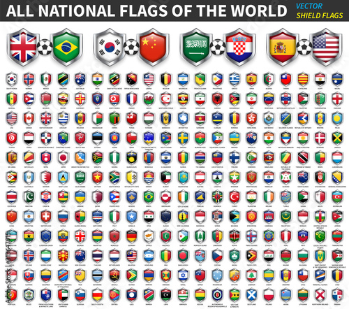 Cuadros en Lienzo All national flags of the world