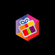 © Prosenjit Paul - hexagon,gift box, hexagon gift colorful logo vector design