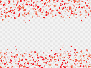 lots of red and pink little hearts
