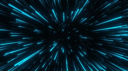 Wall Mural - blue lines background explosion