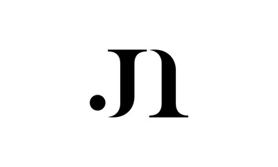 Poster - initial letter J and 1 logo design concept