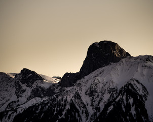 Canvas Print - impressive mountains of the swiss alps - eiger, mönch, jungfrau