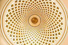 Close-up View Of The Dome Of The Rotunda Of Mosta, Malta