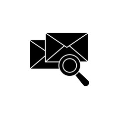 Poster - Letter search icon. Simple business intention icons for ui and ux, website or mobile application