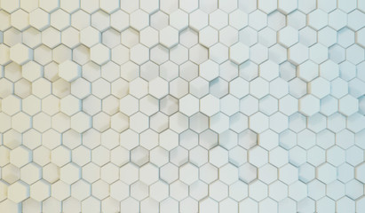 Poster - futuristic surface honeycom hexagon pattern