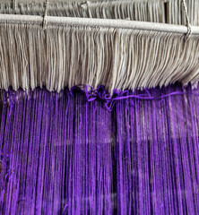 Wall Mural - Textile weaving loom machine
