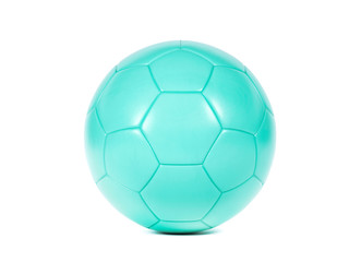 Wall Mural - Isolated green football on a white background