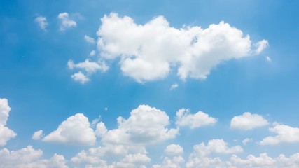 Wall Mural - beautiful blue sky with clouds background