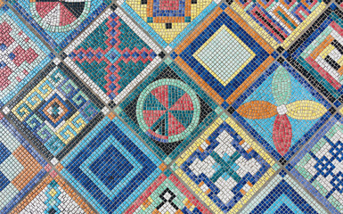 Aufkleber - colorful mosaic flooring or wall