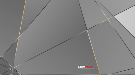 Wall Mural - abstract vector geometric background. luxury polygonal pattern and lines. vector illustration for wa