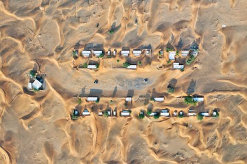 4k photos Dubai Al Madam Abandoned Village drone Aerial view of United Arab Emirates, UAE