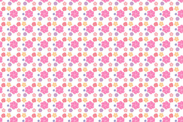 Wall Mural - White background flower image