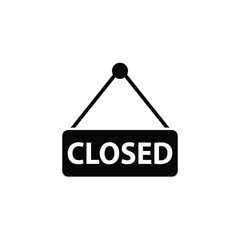 Poster - closed icon - vector Illustration 