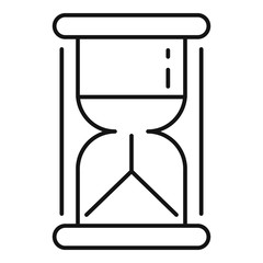 Poster - Hourglass icon. Outline hourglass vector icon for web design isolated on white background