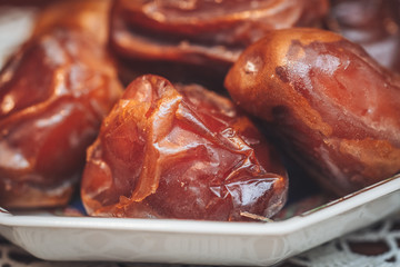 Wall Mural - Delicious fresh and sweet Sukkari dates from Saudi Arabia