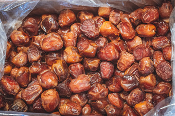 Wall Mural - Delicious fresh and sweet Sukkari dates from Saudi Arabia