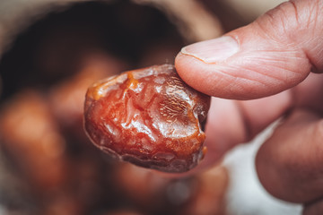 Wall Mural - Delicious fresh and sweet Sukkari dates from Saudi Arabia