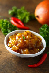 Poster - Homemade spicy mango chutney