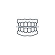 denture creative icon. From Dental icons collection. Isolated denture sign on white background