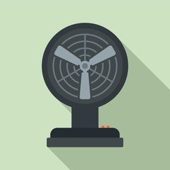 Canvas Print - Summer room fan icon. Flat illustration of summer room fan vector icon for web design