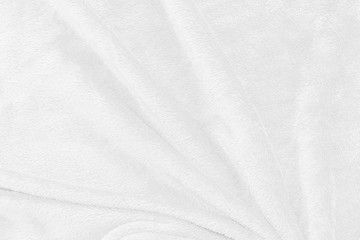 Wall Mural - White fabric texture for wallpaper, Abstract cloth background with soft waves