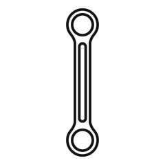 Poster - Wrench icon. Outline wrench vector icon for web design isolated on white background