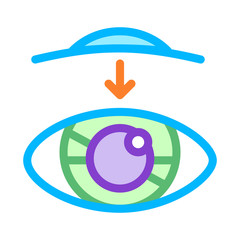Poster - Information Chip On Hand Biomaterial Vector Icon Thin Line. Biology And Science Flasks, Bioengineering, Dna And Medicine Vaccine Biomaterial Concept Linear Pictogram. Contour Illustration