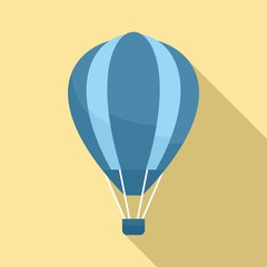 Poster - Retro air balloon icon. Flat illustration of retro air balloon vector icon for web design
