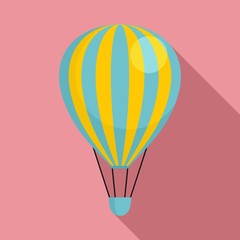 Wall Mural - Trip air balloon icon. Flat illustration of trip air balloon vector icon for web design