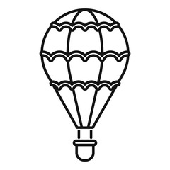 Poster - flight air balloon icon. outline flight air balloon vector icon for web design isolated on white bac