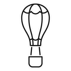 Poster - outdoor air balloon icon. outline outdoor air balloon vector icon for web design isolated on white b