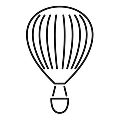 Sticker - Trip air balloon icon. Outline trip air balloon vector icon for web design isolated on white background