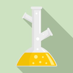 Poster - Lab flask icon. Flat illustration of lab flask vector icon for web design