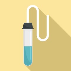Poster - Lab test tube icon. Flat illustration of lab test tube vector icon for web design