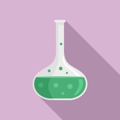 Poster - Laboratory bottle icon. Flat illustration of laboratory bottle vector icon for web design