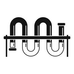 Poster - Lab pipe icon. Simple illustration of lab pipe vector icon for web design isolated on white background