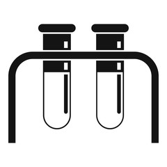 Poster - Science test tube lab icon. Simple illustration of science test tube lab vector icon for web design isolated on white background