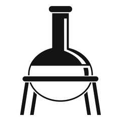 Poster - Flask metal stand icon. Simple illustration of flask metal stand vector icon for web design isolated on white background