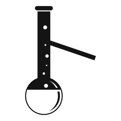 Poster - Long boiling flask icon. Simple illustration of long boiling flask vector icon for web design isolated on white background