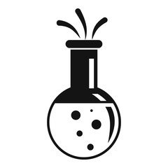 Poster - Biology flask icon. Simple illustration of biology flask vector icon for web design isolated on white background