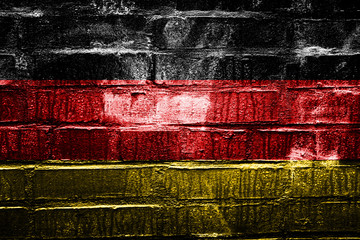 Poster -  flag of germany with texture. template for design