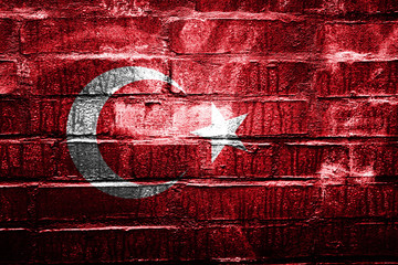 Poster -  flag of turkey template for design