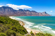 View over False Bay and the Atlantic Ocean on a sunny day, Cape Town, South Africa