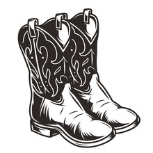 Vintage Cowboy Boots Concept