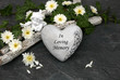 Heart with the inscription in Loving Memory