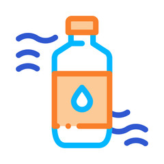 Wall Mural - Medicine Bottle Biohacking Icon Vector Thin Line. Contour Illustration