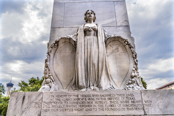 Wall Mural - Alamo Heroes Cenotaph Memorial San Antonio Texas